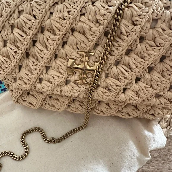 Tory Burch Small Convertible Raffia Bag - Picture 2 of 10